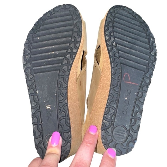 BIRKENSTOCK PAPILLIO Samira Rivet Wedge Sandals Tan EU Size 37 - Picture 10 of 12